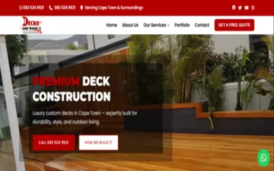 Website for Decks and WooD Engineering